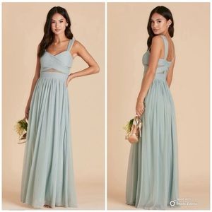Birdy Grey Sage Green Elsye Bridesmaid Dress With Pockets Size Small NWT
